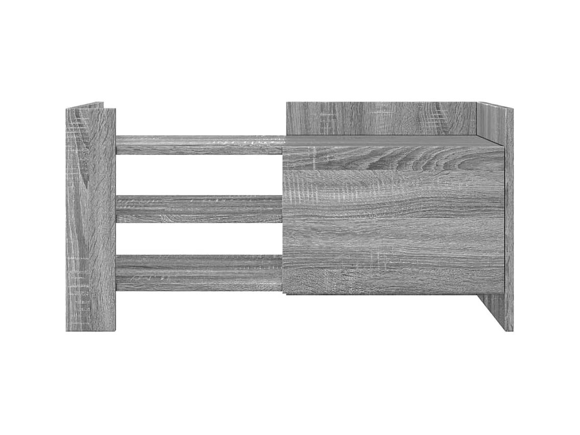 Meuble TV sonoma gris 80x35x40 cm bois d'ingénierie