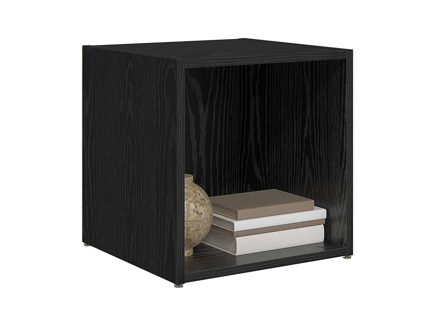 Mobile TV 4 pezzi Nero 37 x 35 x 37 cm Legno ingegnerizzato