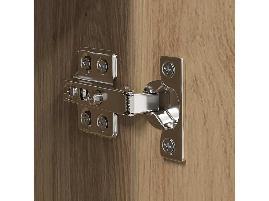 3-teiliges TV-Schrank-Set, handgefertigte Eiche, 60 x 30 x 30 cm