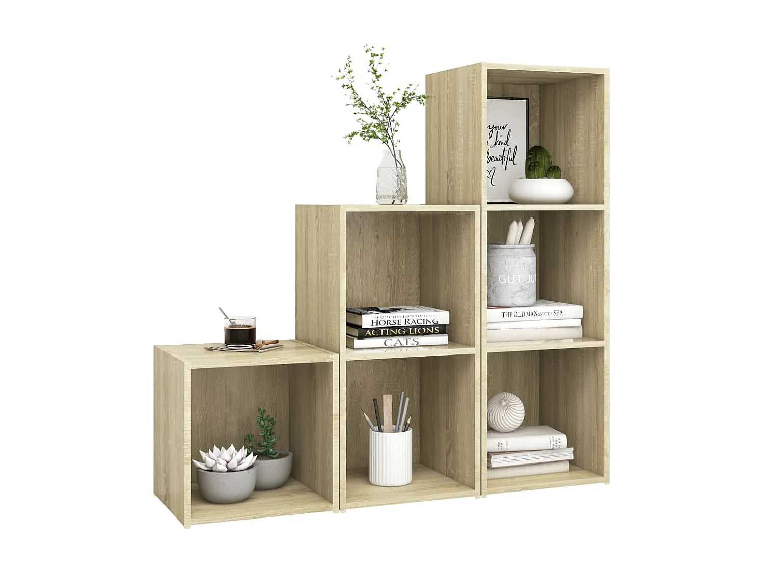 Ensemble de meubles TV 3 pcs Chêne sonoma Bois d'ingénierie