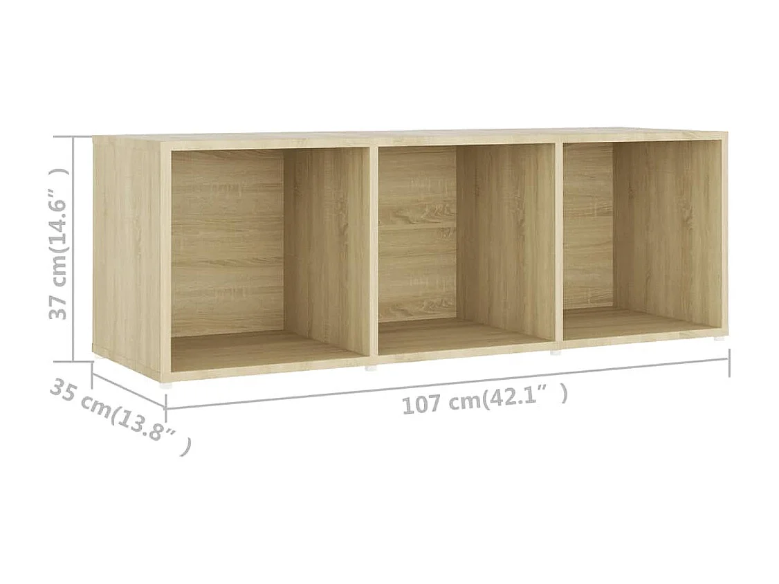 Ensemble de meubles TV 3 pcs Chêne sonoma Bois d'ingénierie