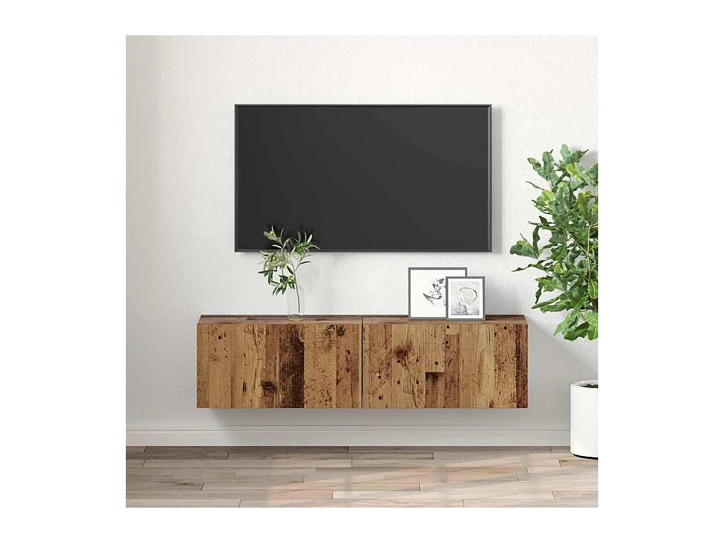 Meuble TV 2 pcs Multicolore 60 x 30 x 30 cm Bois d'ingénierie