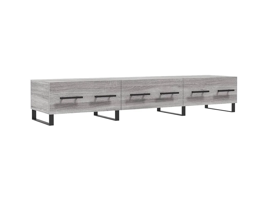 Mobile TV grigio Sonoma 150x36x30 cm in legno ingegnerizzato