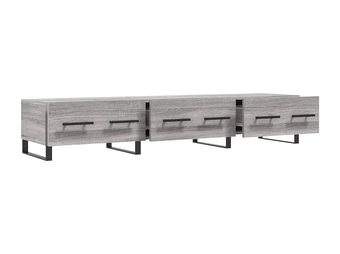 Mobile TV grigio Sonoma 150x36x30 cm in legno ingegnerizzato