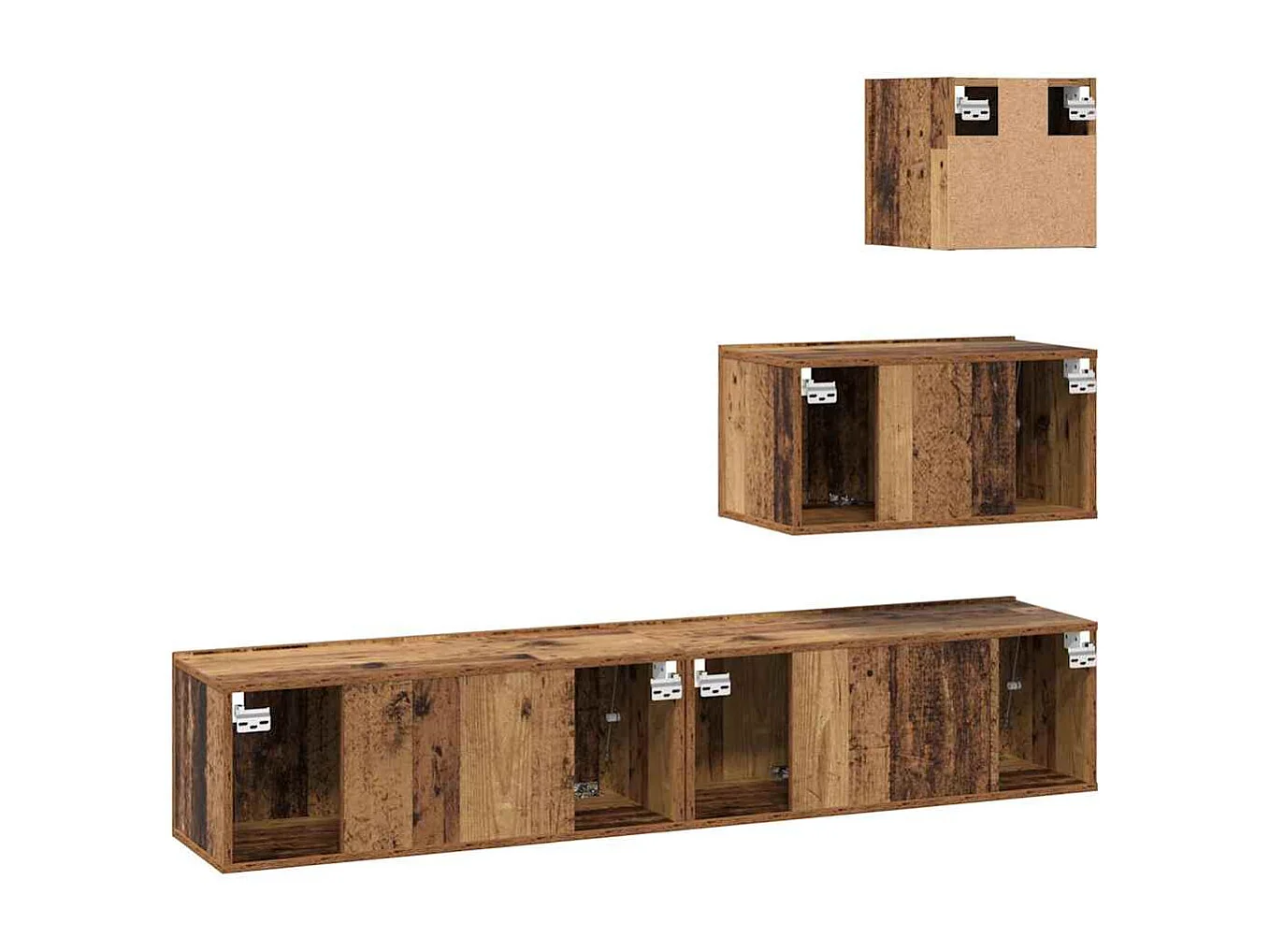 Ensemble meuble TV 4 pcs Bois ancien 80 x 30 x 30 cm