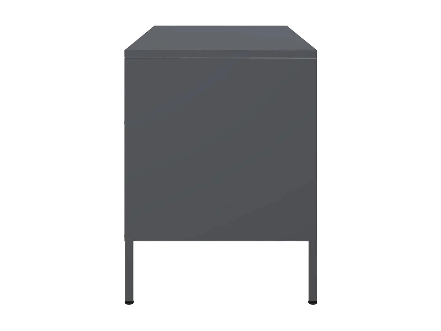 Mobile porta TV antracite 68x39x50,5 cm acciaio