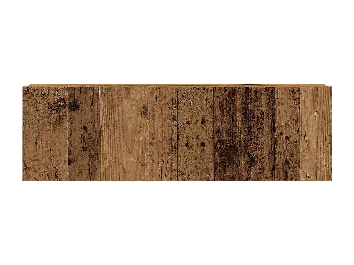 Ensemble de meuble TV mural 3 pcs vieux bois bois d'ingénierie