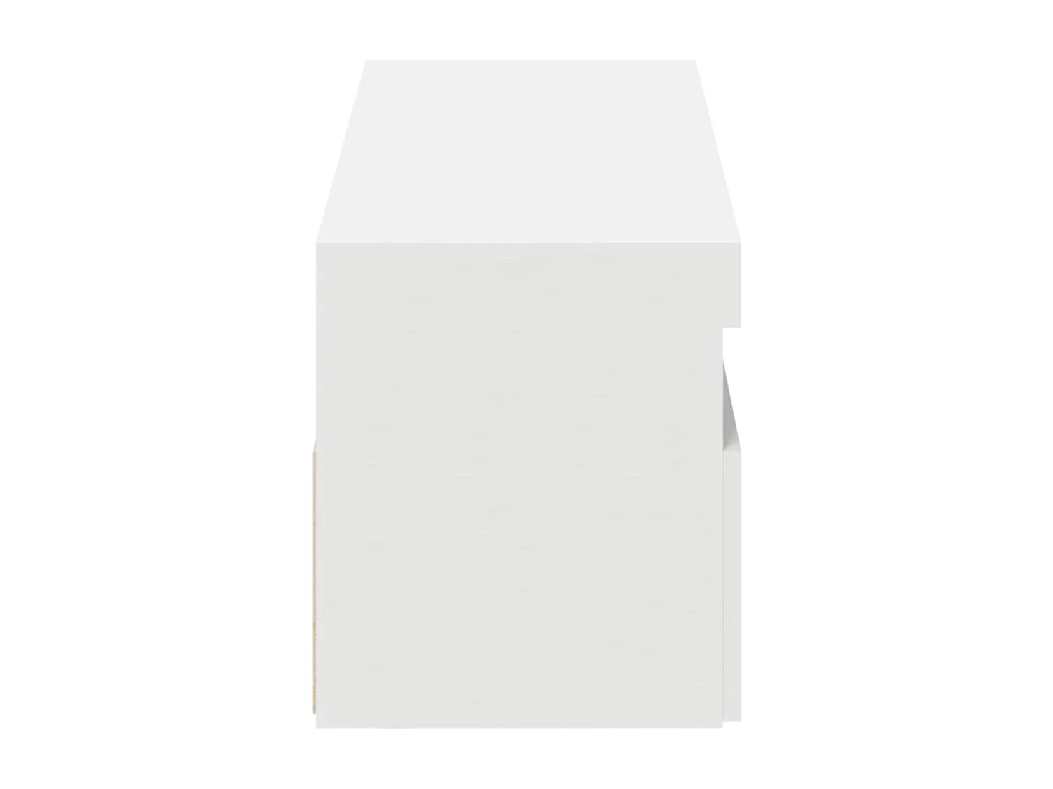 TV-kasten met LED-verlichting 2 stuks Wit 60x35x40 cm