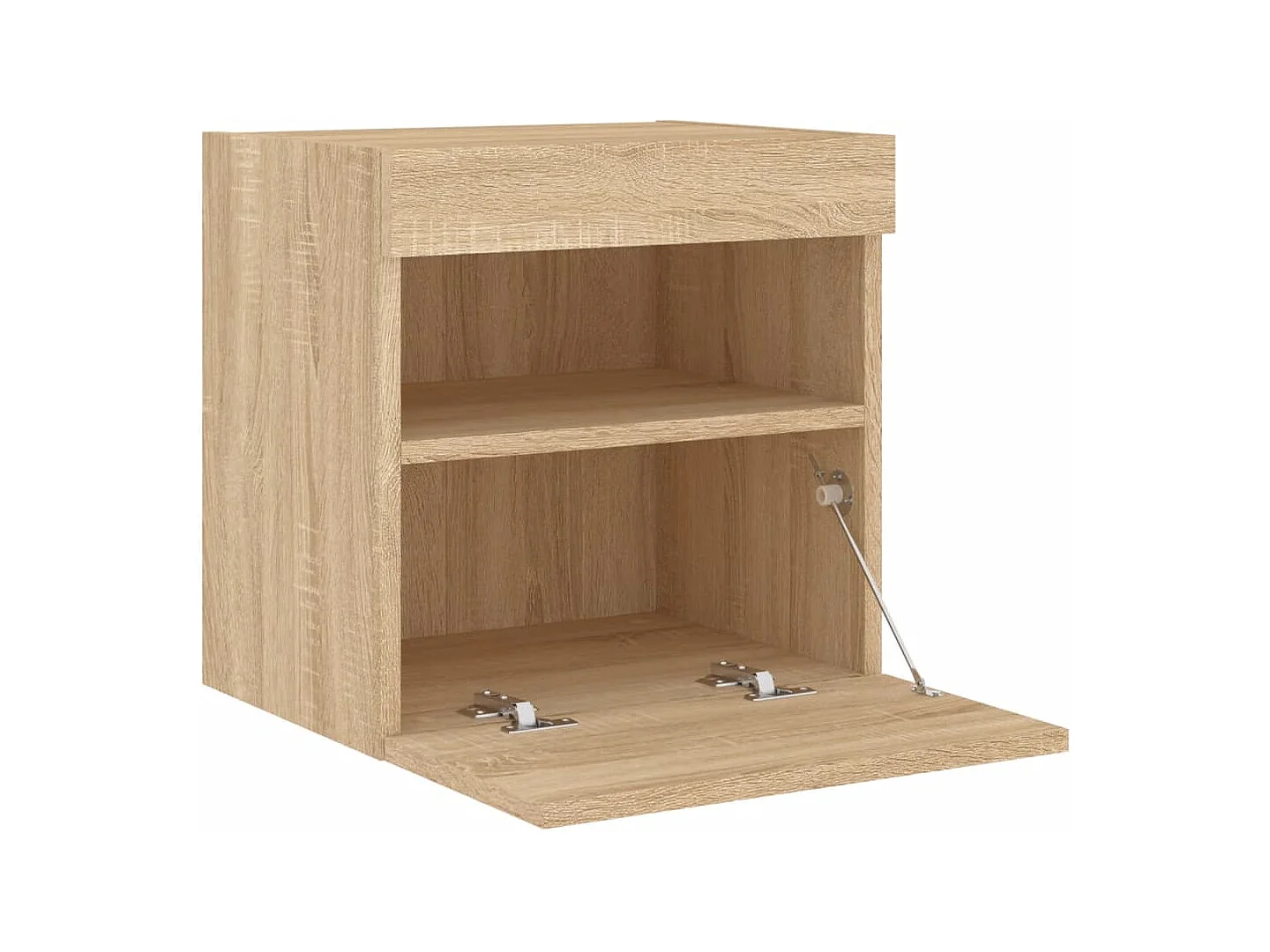 Wandmontierter TV-Schrank mit LED-Leuchten Sonoma-Eiche 40x30x40 cm