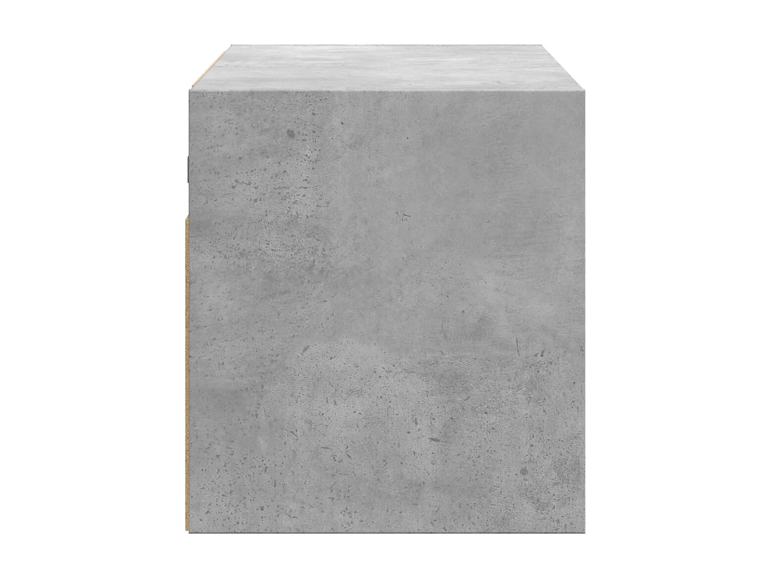 Mobile porta TV a parete con luci LED, grigio cemento, 80x31x35 cm