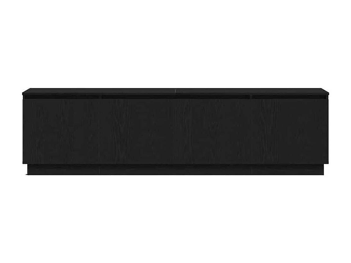 Meuble TV avec LED Chêne noir 180 x 38 x 49 cm