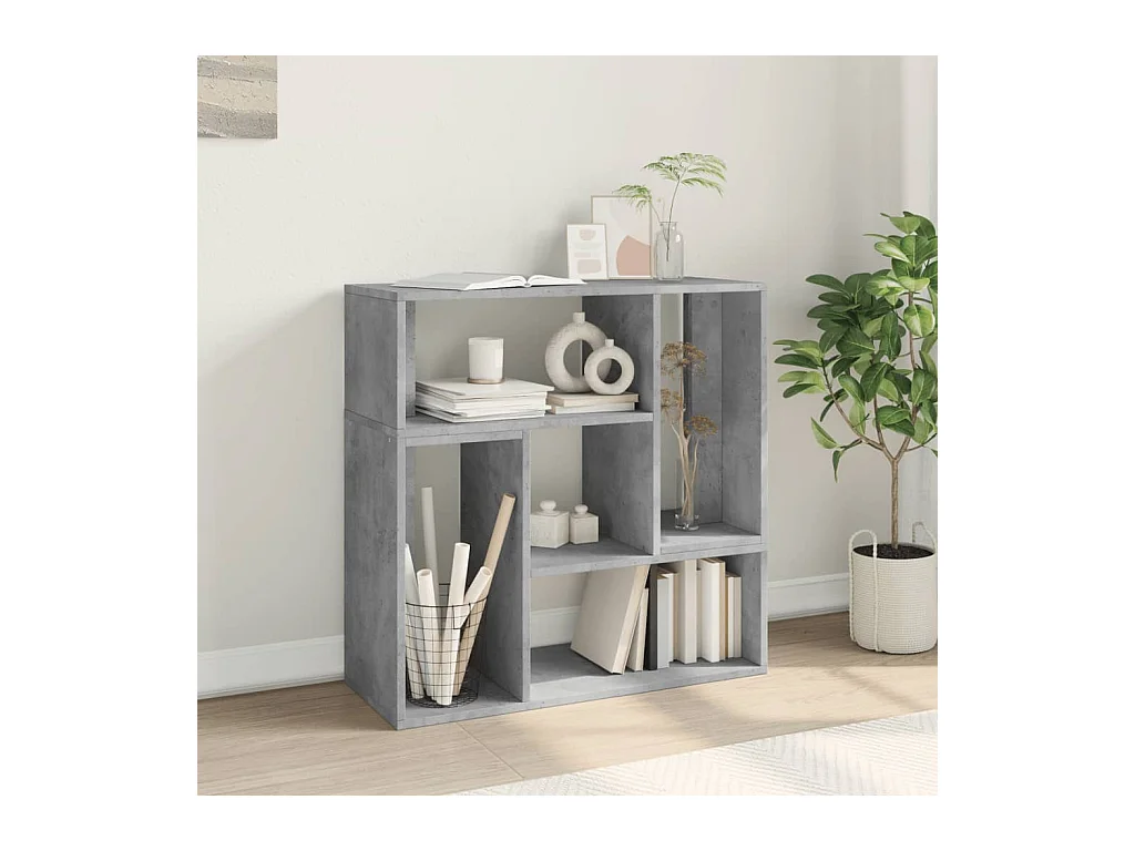 Mueble de TV 2 piezas gris hormigón 75x30x50 cm madera de ingeniería