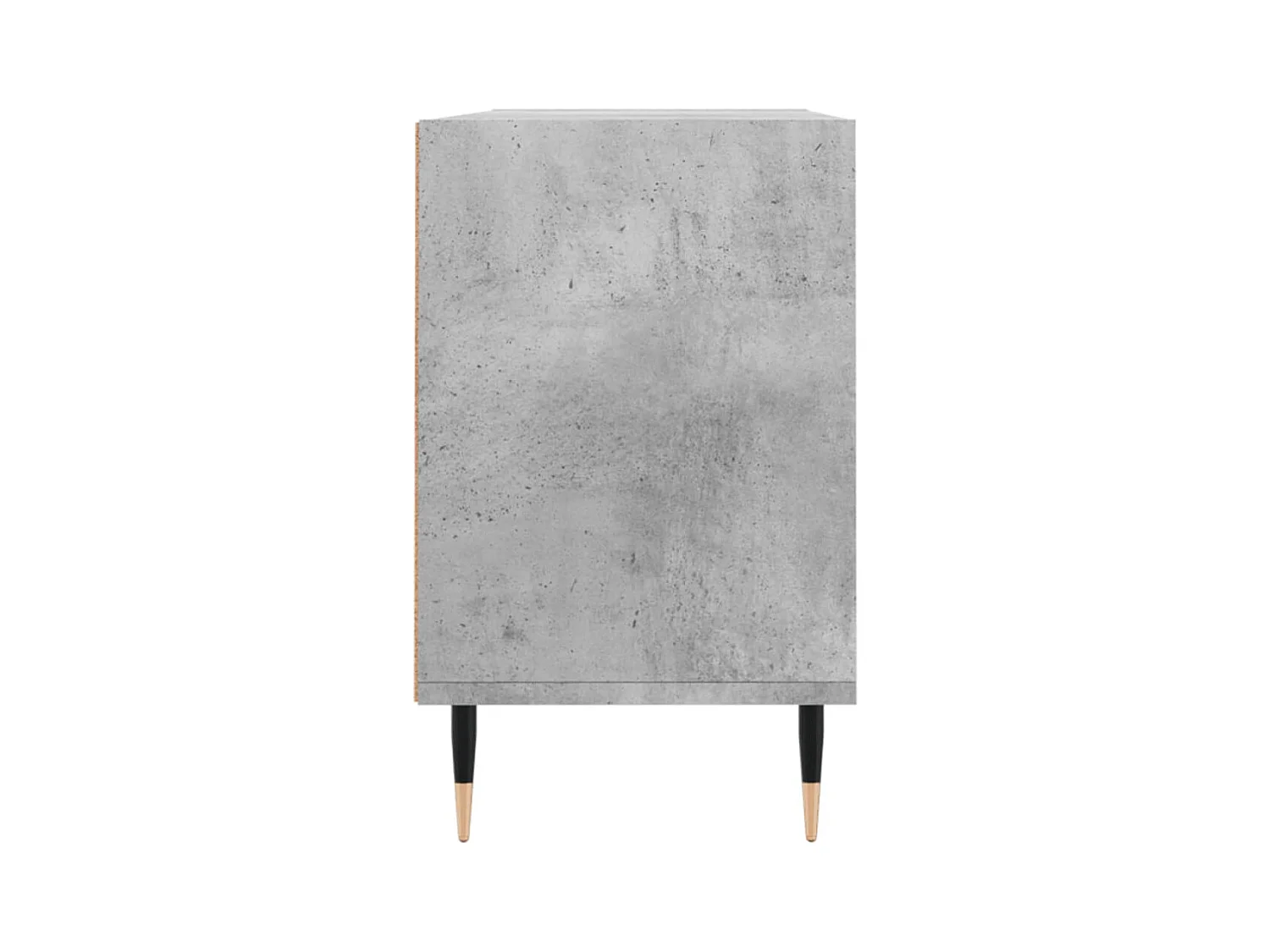 Meuble TV gris béton 103,5x30x50 cm bois d'ingénierie