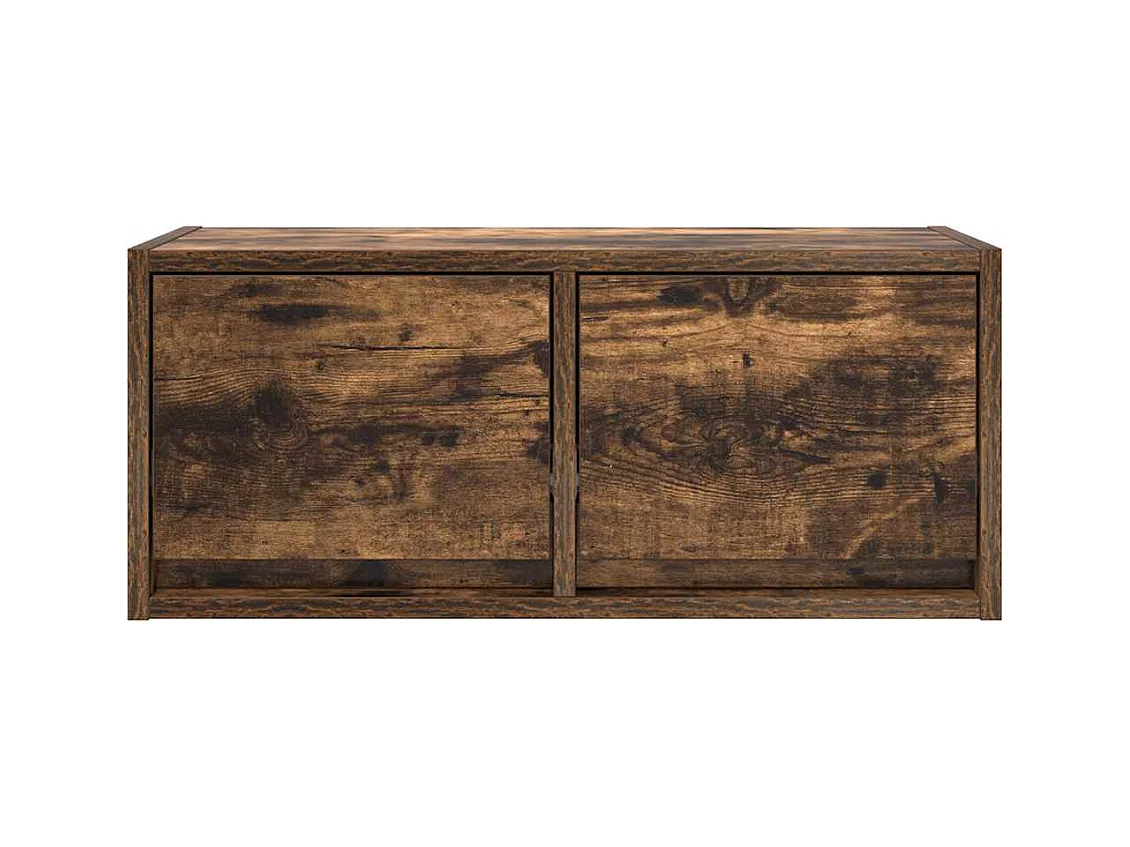 TV-kast 2 stuks gerookt eiken 60x31x25,5 cm bewerkt hout