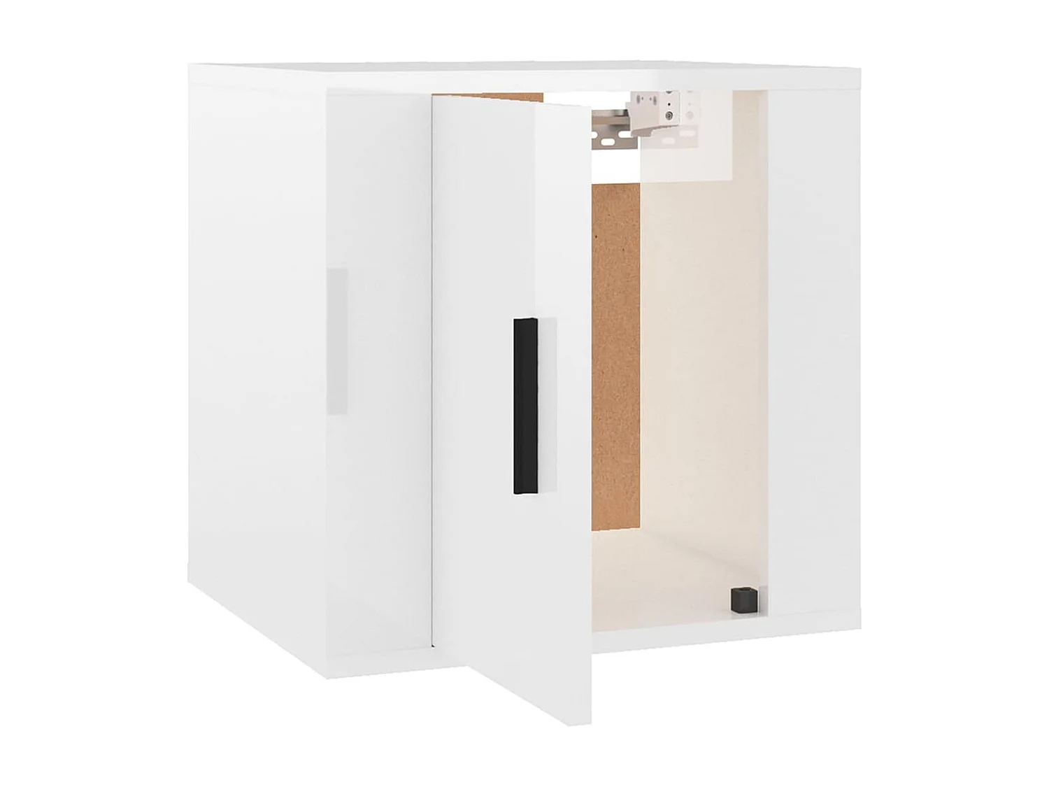 2-delige wandmeubels voor tv, glanzend wit, 40x34,5x40 cm