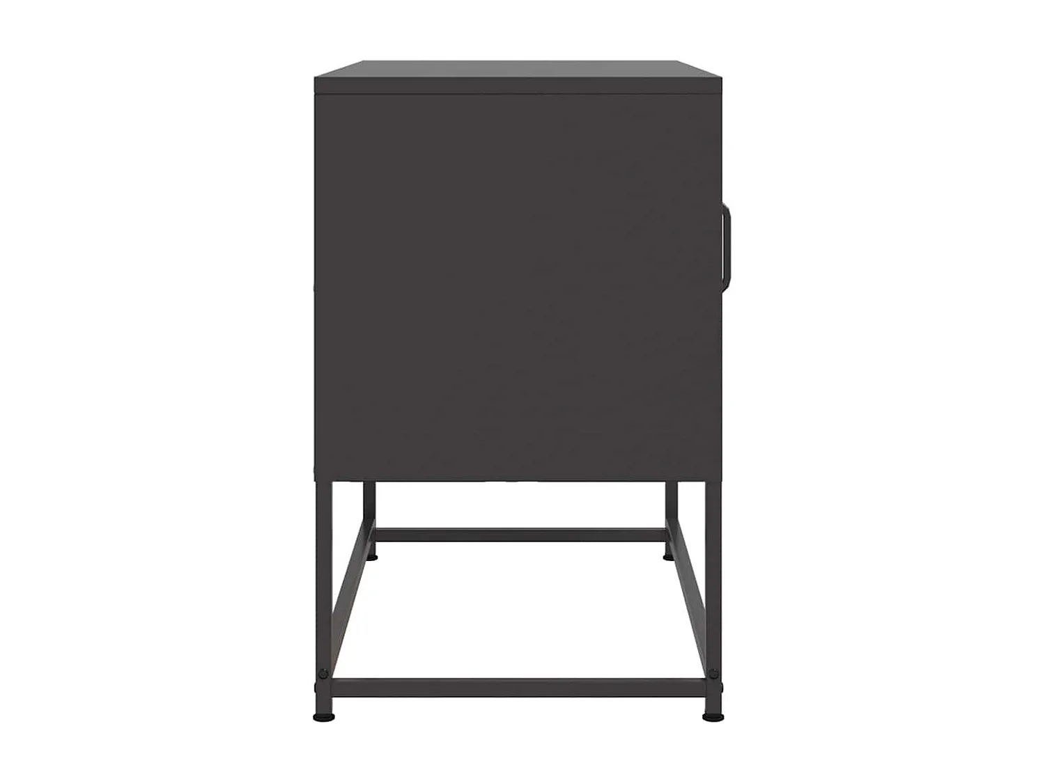 Meuble TV noir 68x39x60,5 cm acier