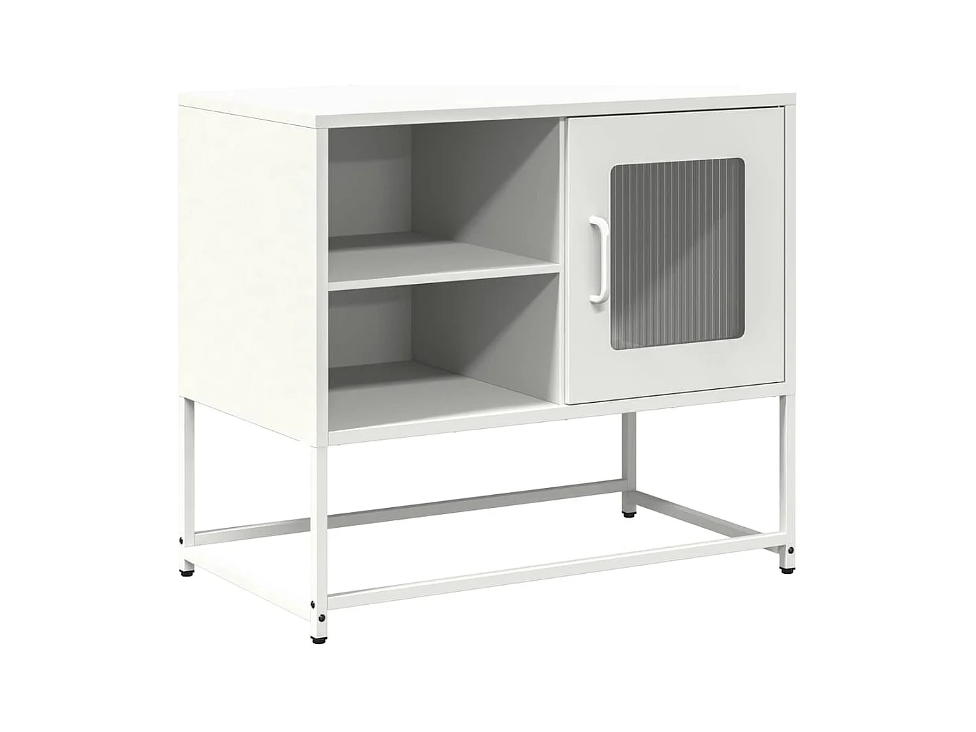 Witte tv-kast 68x39x60,5 cm staal