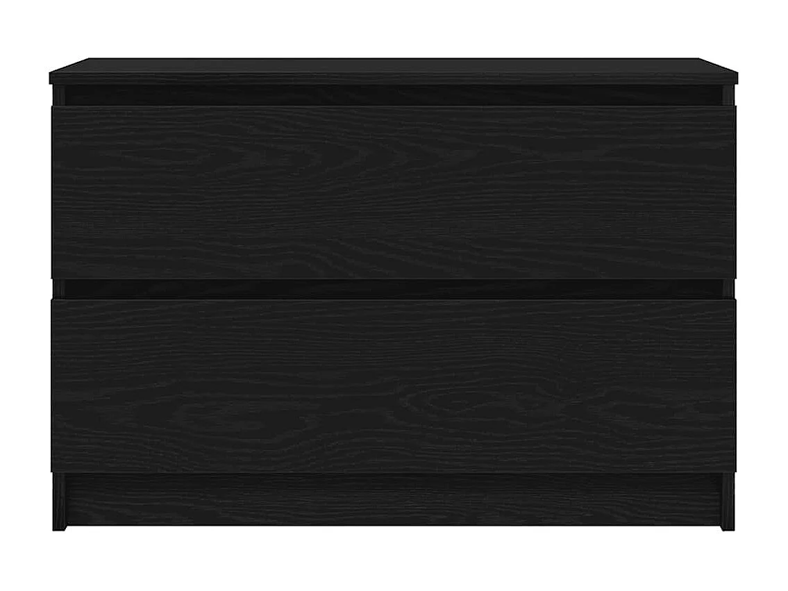 Meuble TV noir 80x35x54 cm bois d'ingénierie