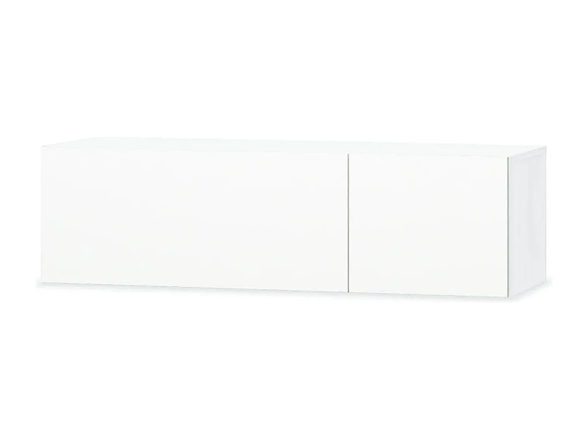 Meubles TV 2 pcs bois d’ingénierie 120x40x34 cm Blanc brillant