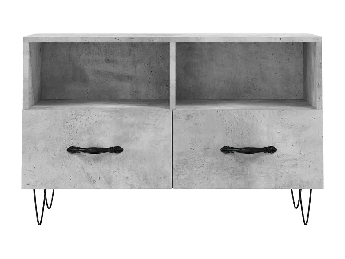 Mobile TV grigio cemento 80x36x50 cm in legno ingegnerizzato