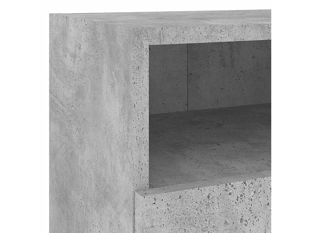 Mueble de TV de pared de madera de ingeniería gris hormigón 40x30x30 cm