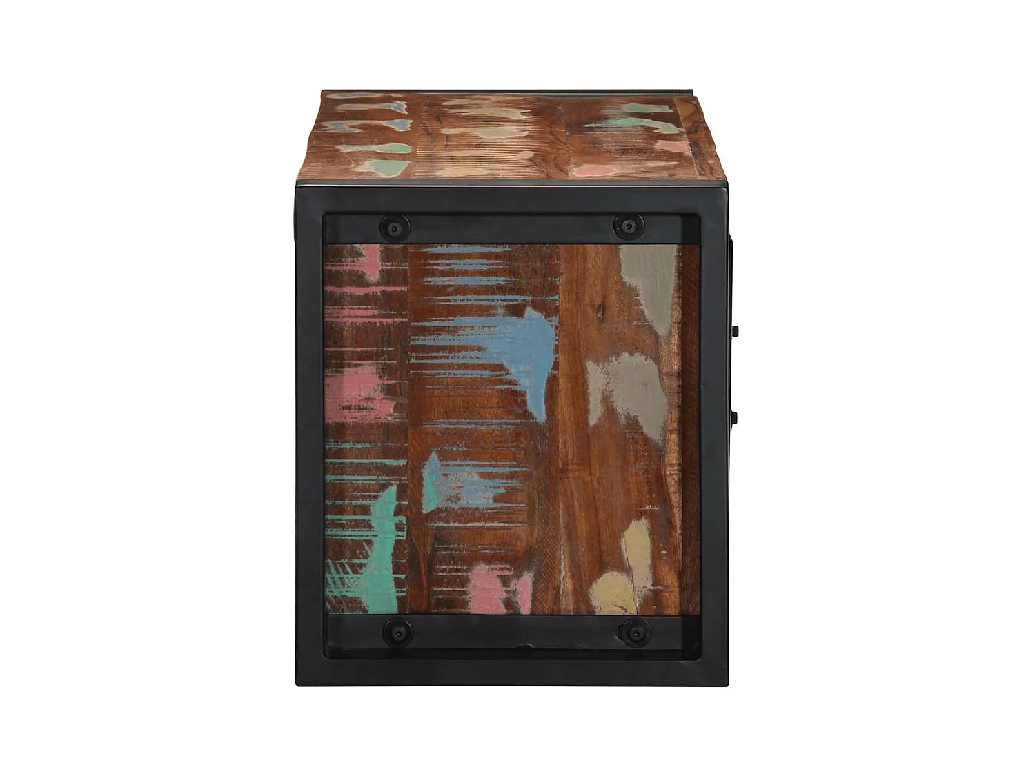 Meuble TV 80x30x35 cm bois massif de récupération