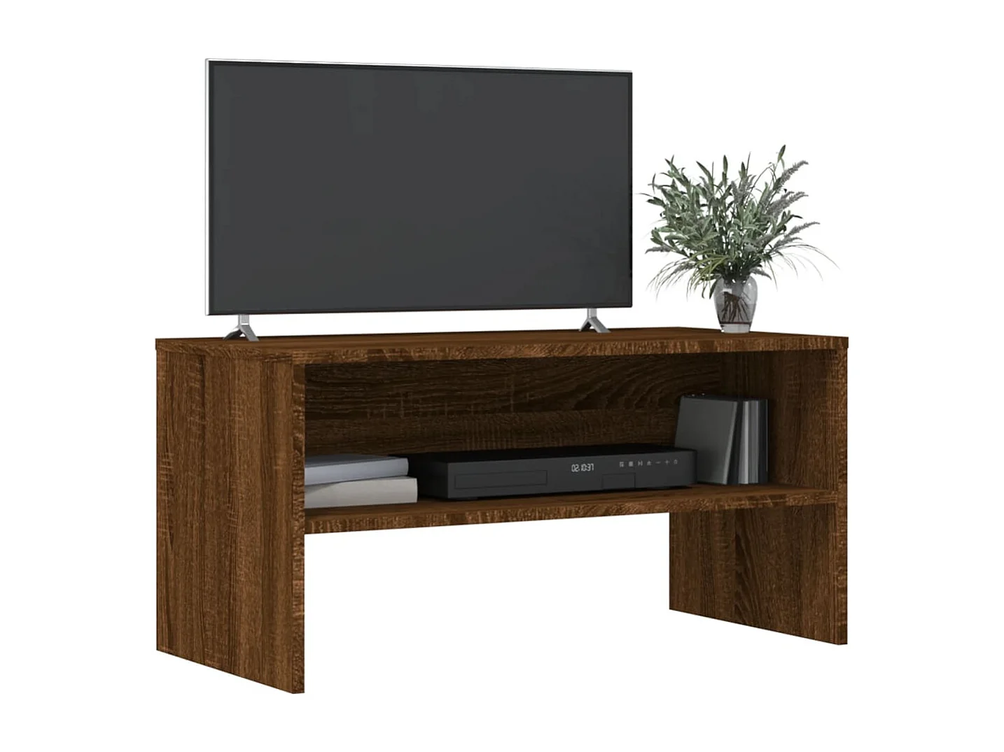 Meuble TV chêne marron 80x40x40 cm bois d'ingénierie