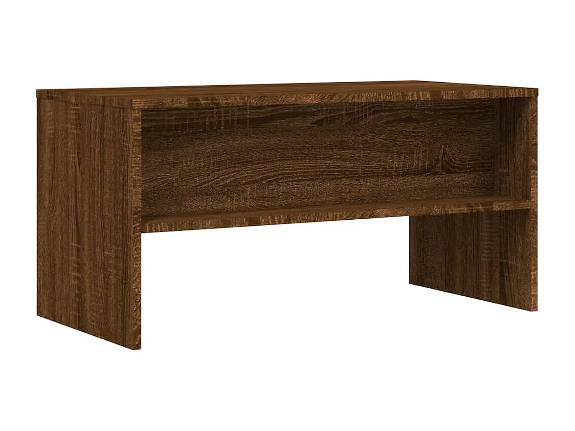 Meuble TV chêne marron 80x40x40 cm bois d'ingénierie