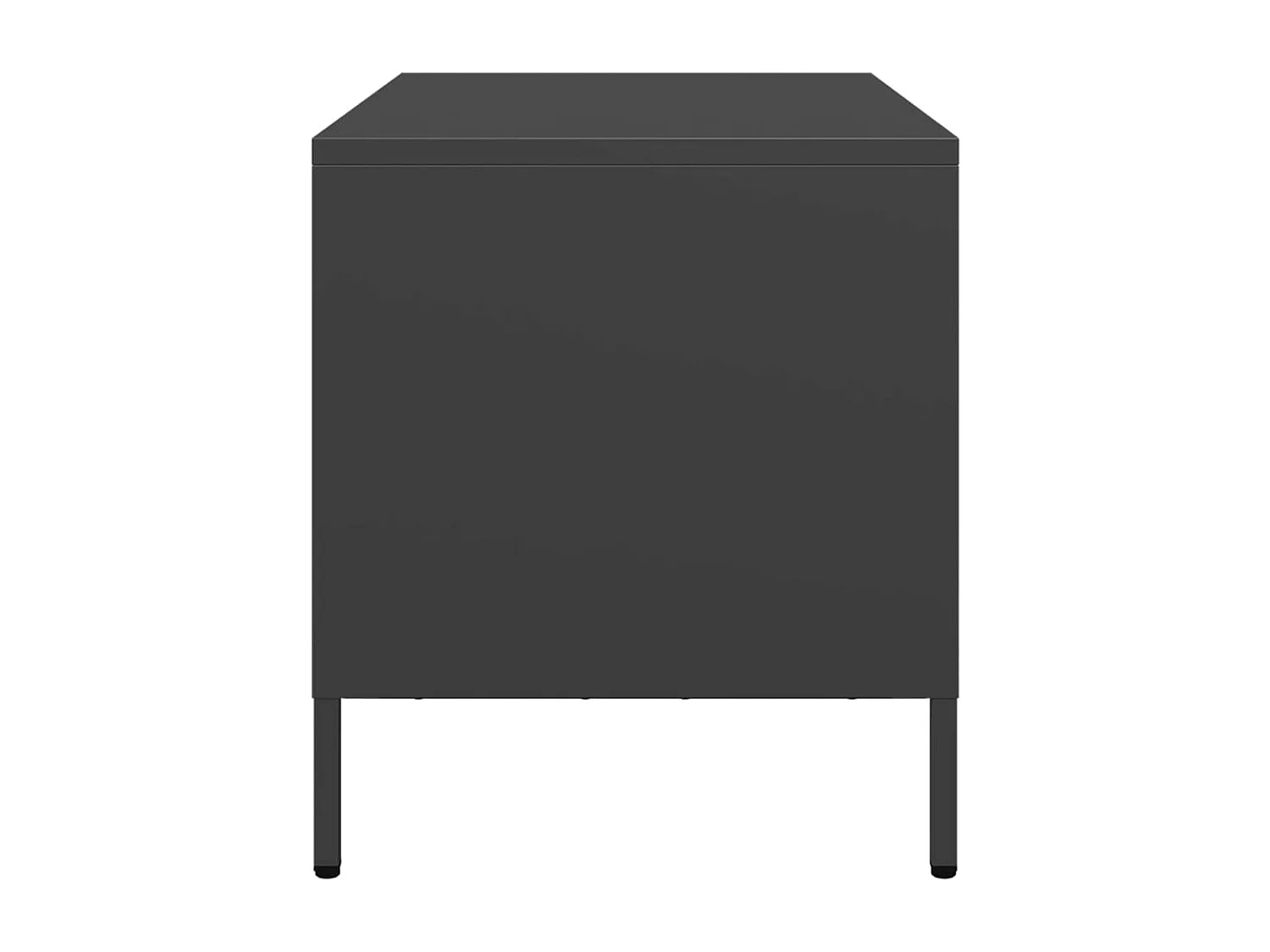 Meuble TV noir 68x39x43,5 cm acier laminé à froid