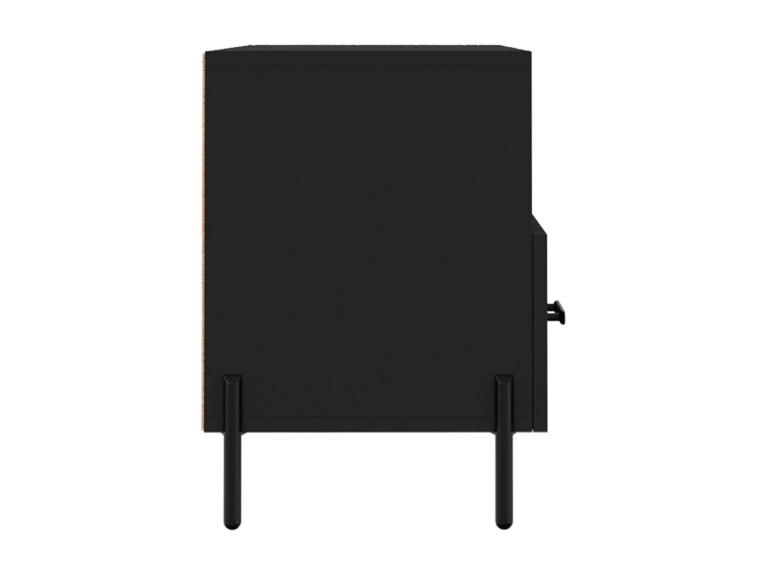 Mueble de TV negro 80x36x50 cm Madera de ingeniería