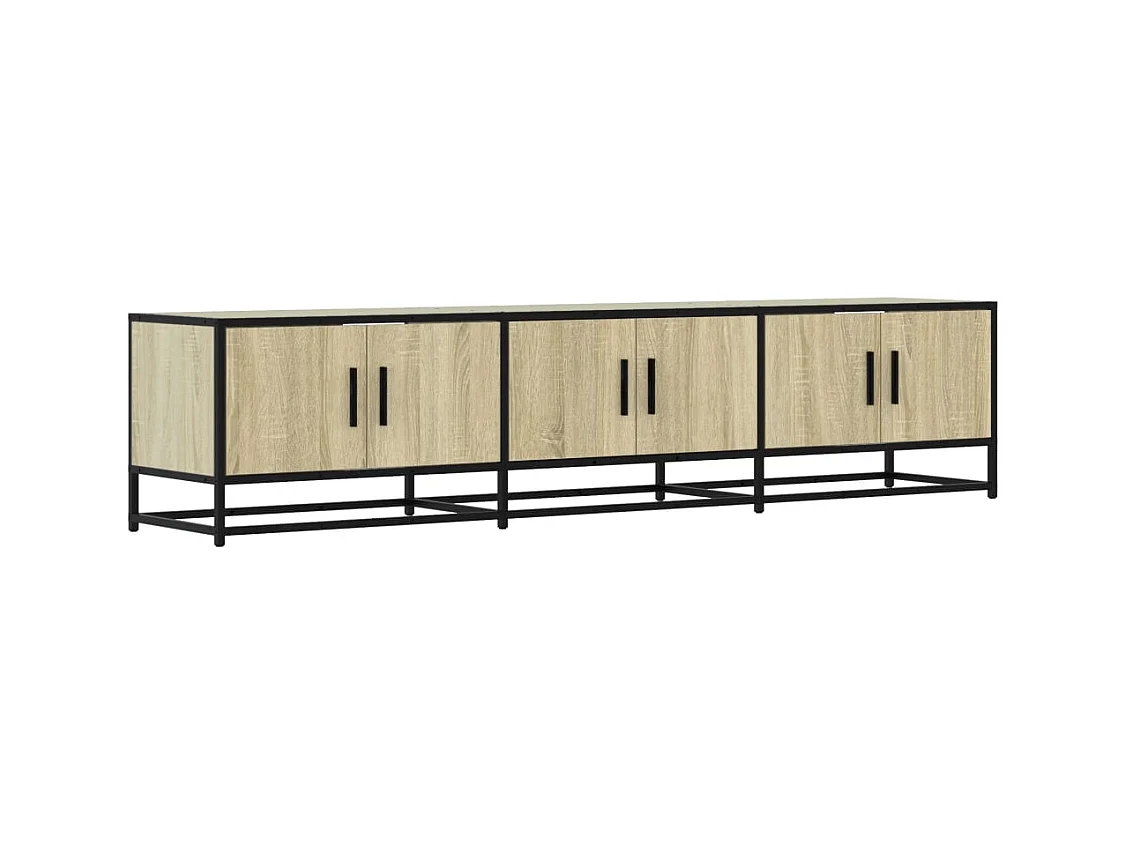 Meuble TV chêne sonoma 180x35x41 cm bois d'ingénierie