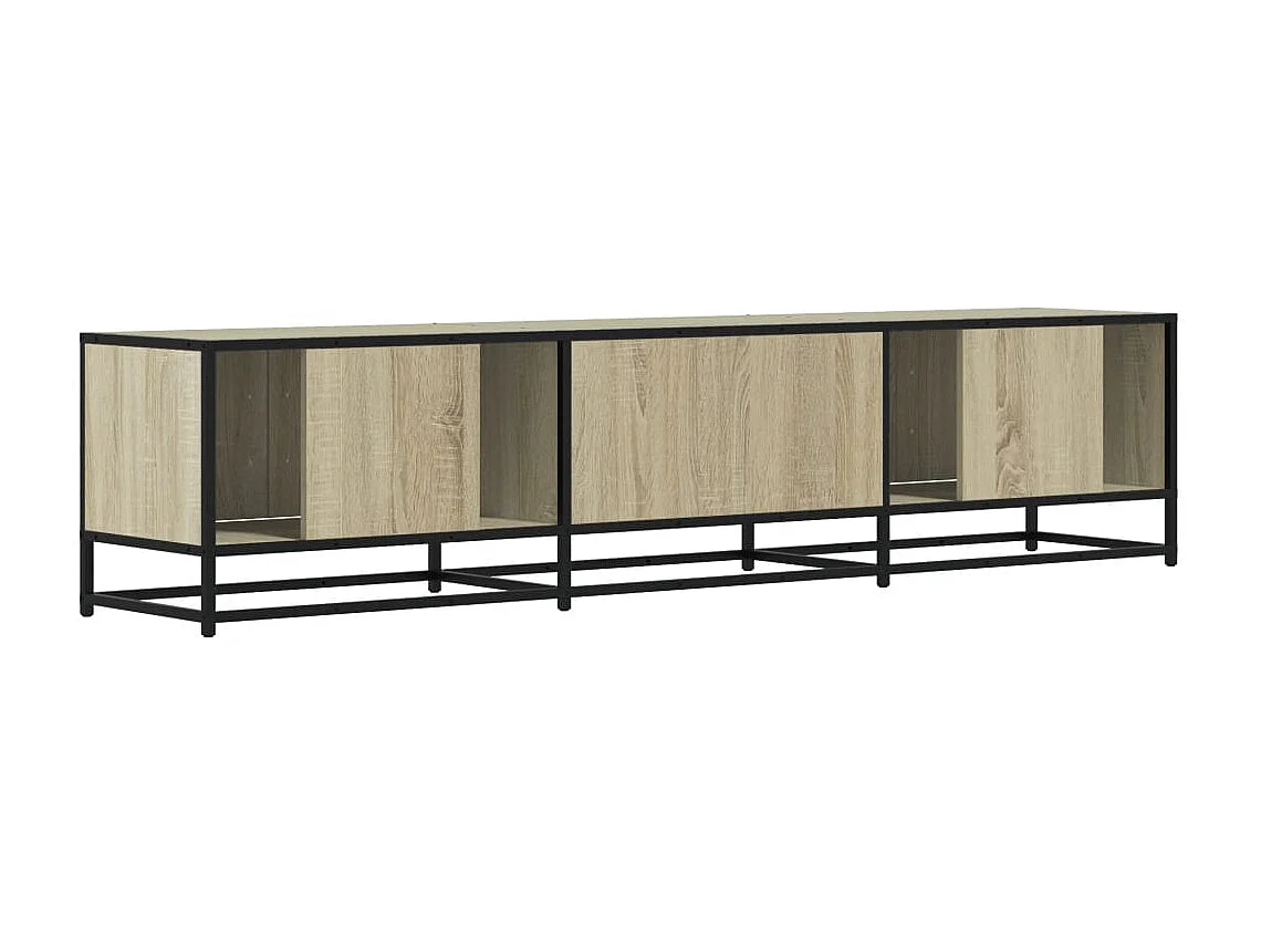 Meuble TV chêne sonoma 180x35x41 cm bois d'ingénierie