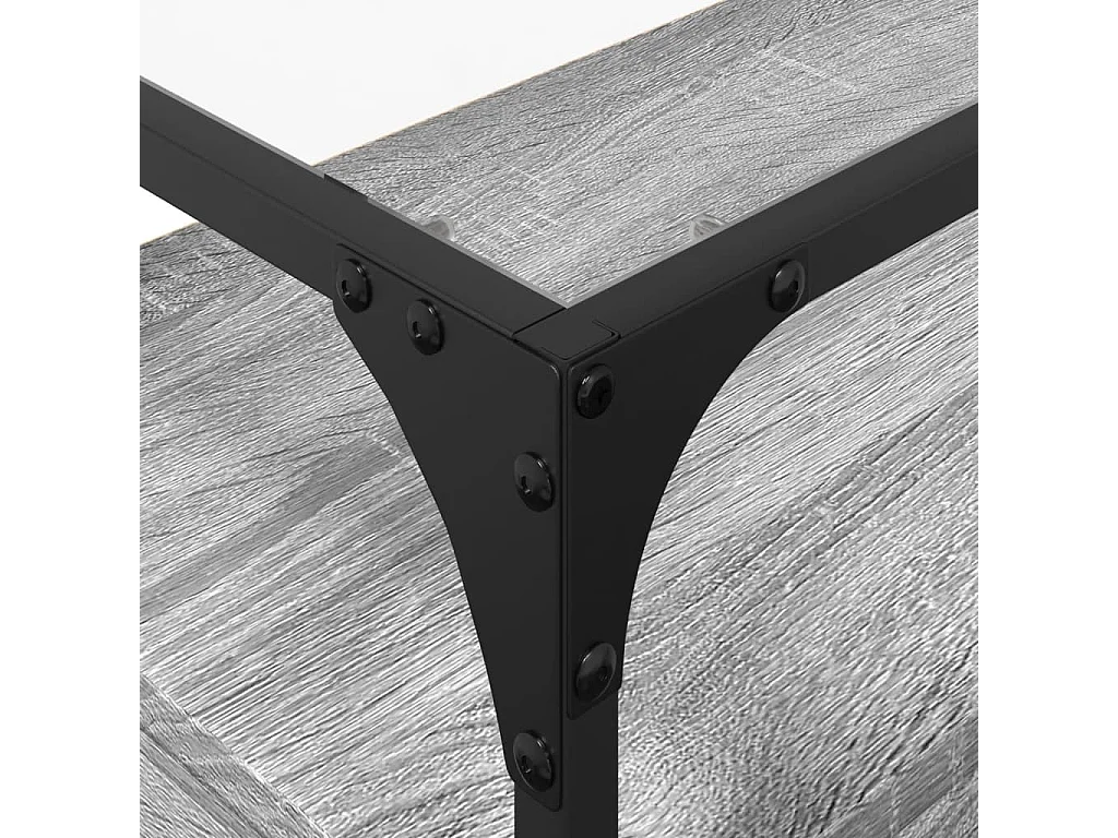 Sonoma Gray Engineered Wood glazen tv-standaard