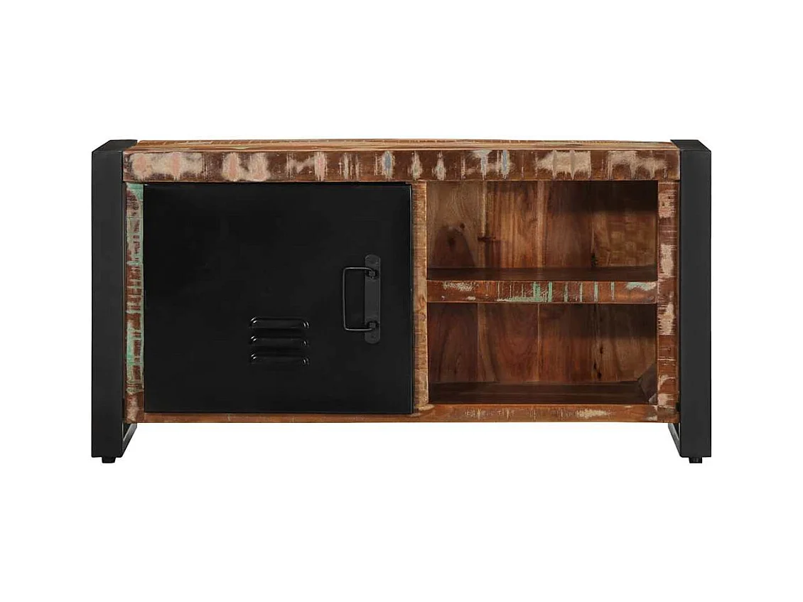 Meuble TV 80x30x40 cm bois de récupération massif