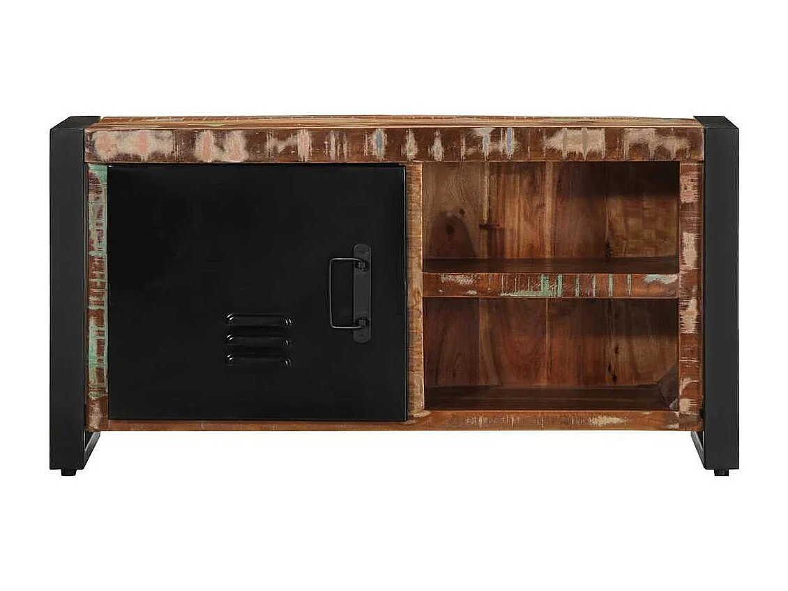 Meuble TV 80x30x40 cm bois de récupération massif