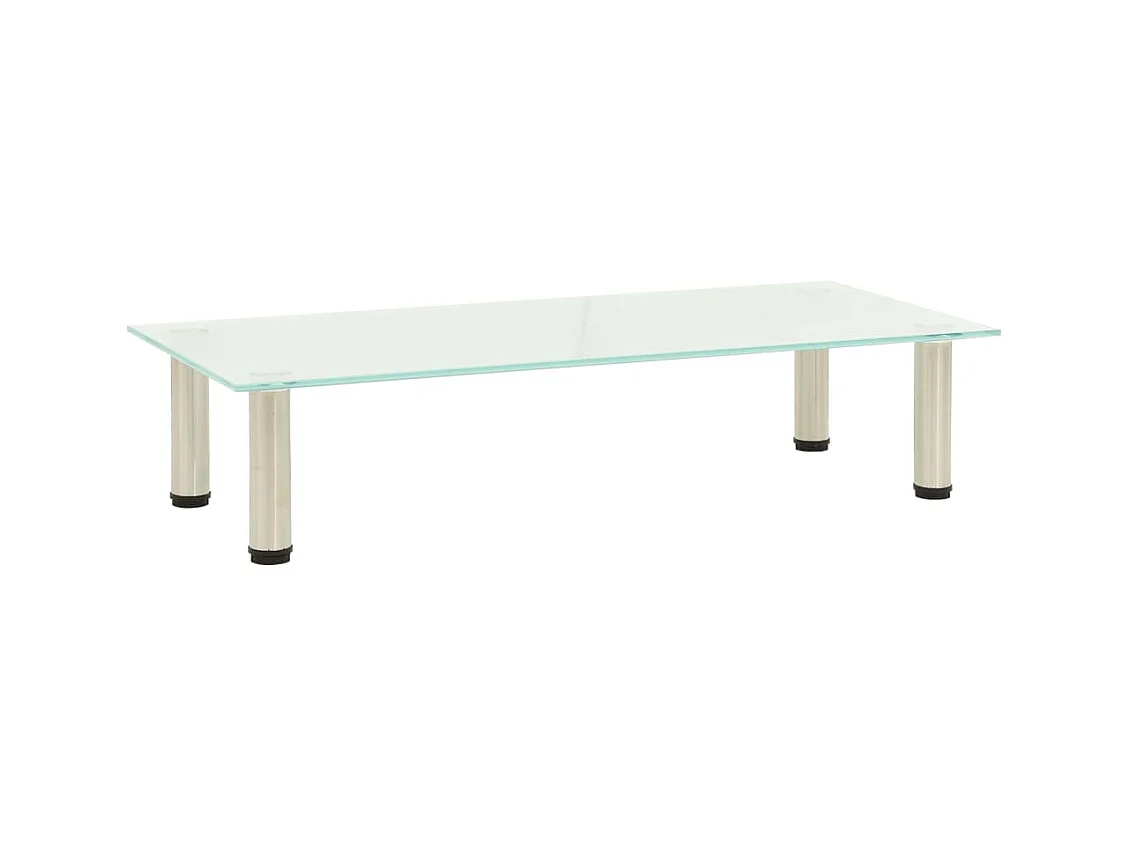 Meuble TV Givré 80x35x17 cm Verre trempé