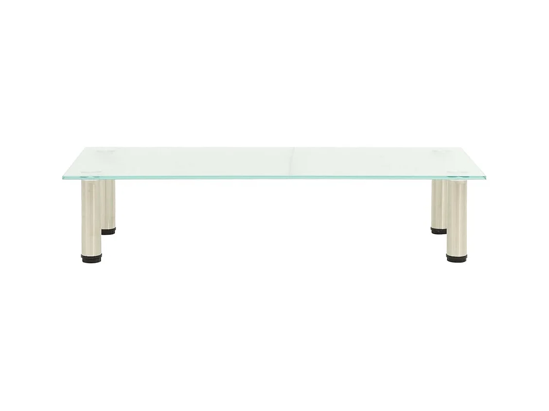 Mueble de TV Esmerilado 80x35x17 cm Cristal Templado