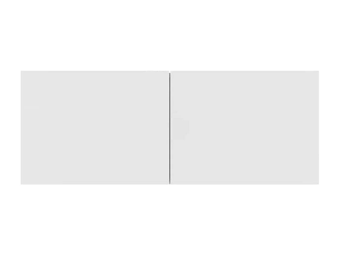 Mobile TV 2 pezzi bianco 80x30x30 cm in legno ingegnerizzato