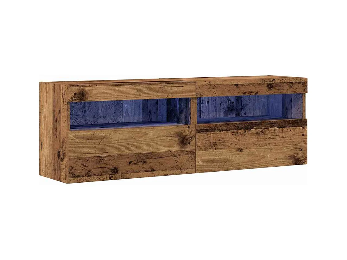 Meuble TV mural Bois ancien 60 x 30 x 40 cm Bois d'ingénierie