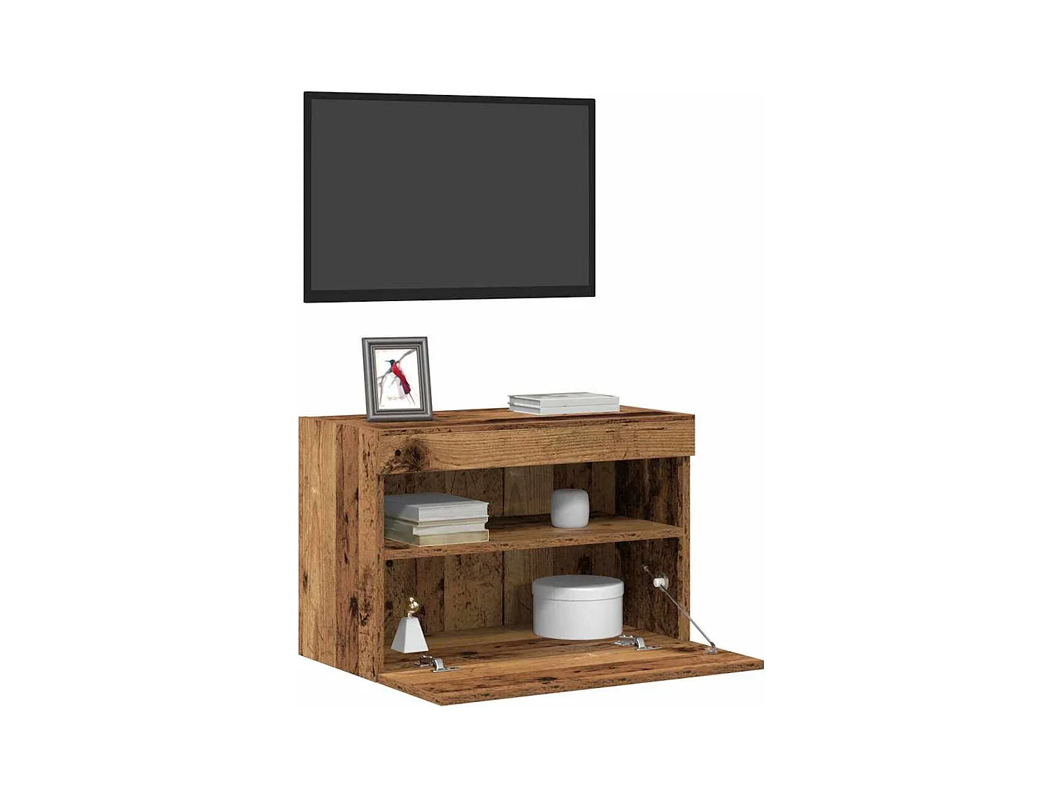 Meuble TV mural Bois ancien 60 x 30 x 40 cm Bois d'ingénierie