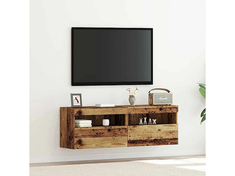 Meuble TV mural Bois ancien 60 x 30 x 40 cm Bois d'ingénierie