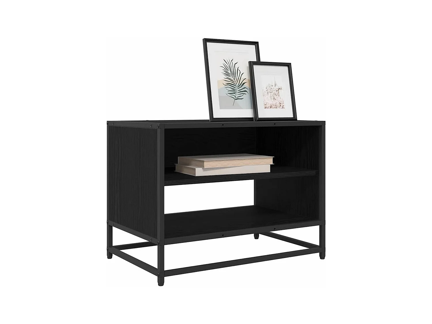 Meuble TV Chêne noir 61 x 40 x 46 cm Bois d'ingénierie