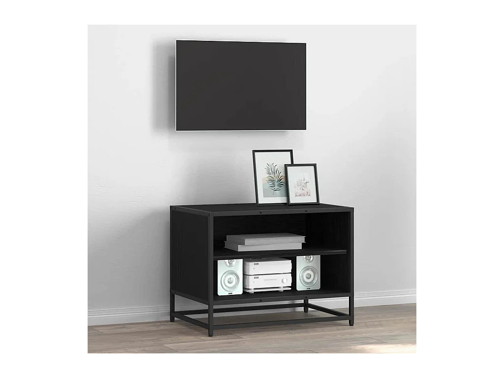 Meuble TV Chêne noir 61 x 40 x 46 cm Bois d'ingénierie