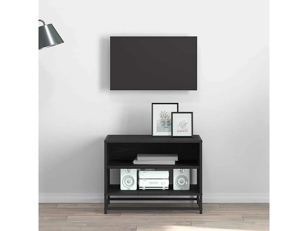 Meuble TV Chêne noir 61 x 40 x 46 cm Bois d'ingénierie