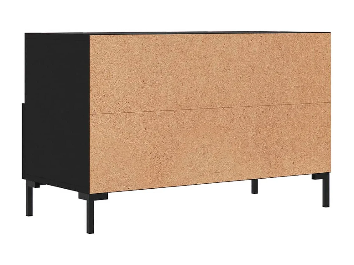 Mobile TV nero 80x36x50 cm Legno ingegnerizzato