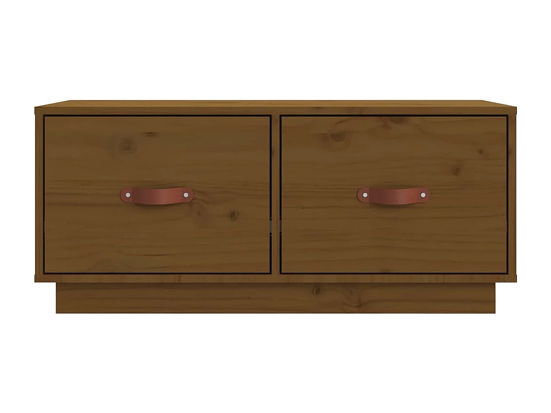 Honingbruine tv-kast 80x34x35 cm massief grenenhout