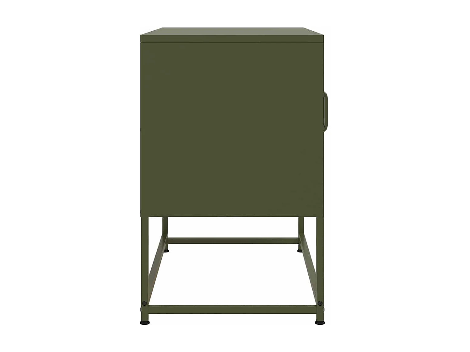 Meuble TV vert olive 68x39x60,5 cm acier