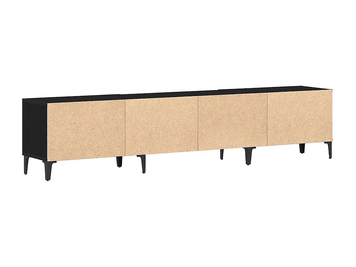 Mueble de TV de roble negro 180 x 31,5 x 40 cm Madera de ingeniería