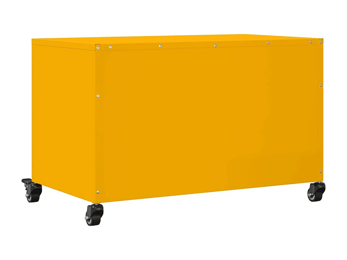 Mosterdgele tv-kast 68x39x43,5 cm staal