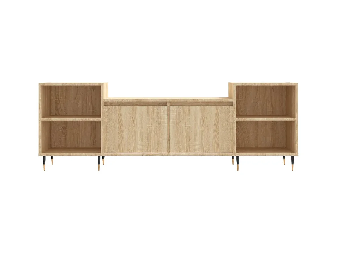 Meuble TV Chêne sonoma 160x35x55 cm Bois d'ingénierie